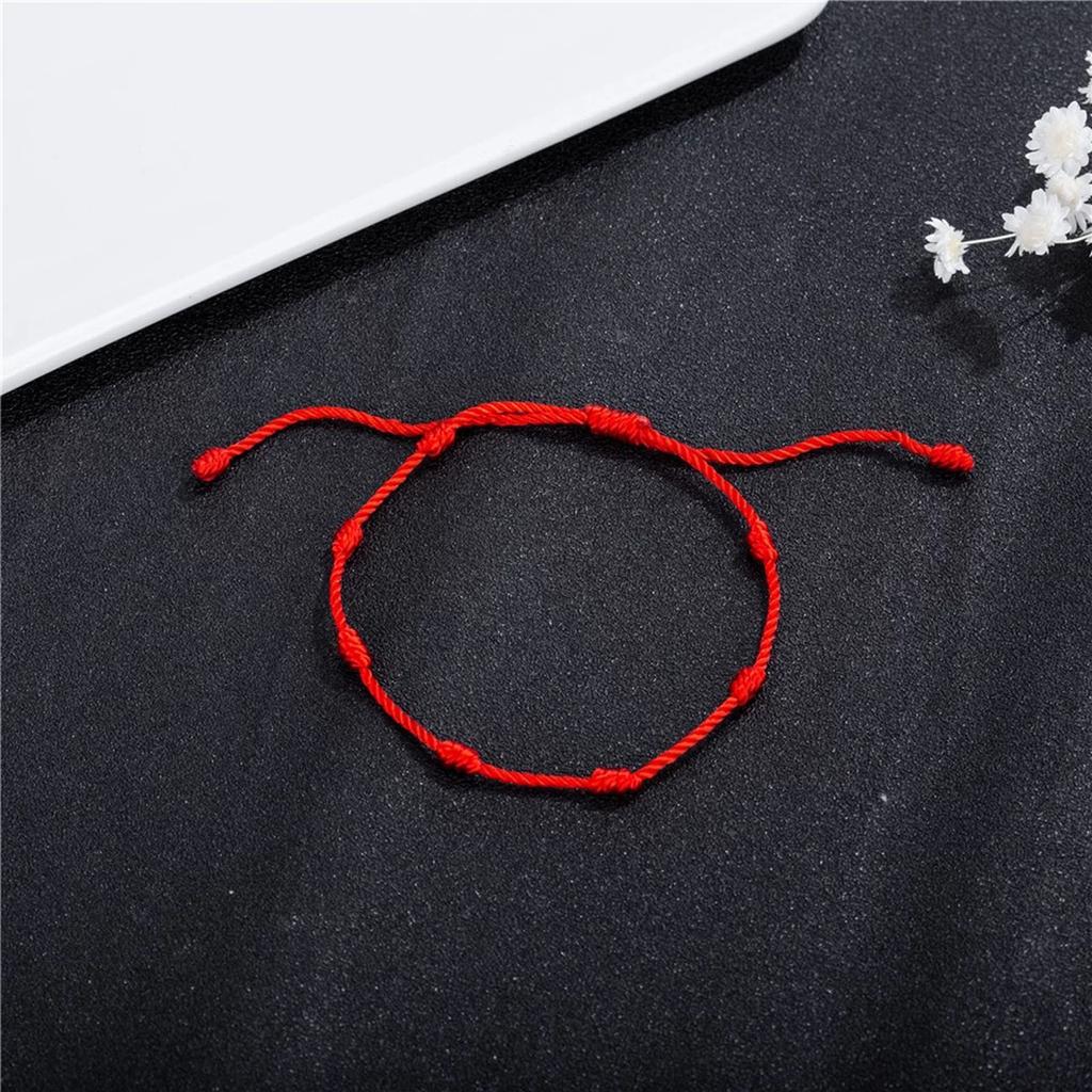 Red String Bracelets 7 Knots String Bracelet  Luck Red Friendship Bracelet