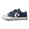 Converse שחקן כוכב 76 קנבס נוח רב-תכליתי ספיגת זעזועים נמוכות נעלי הליכה סניקרס לתינוק כחול-צי Navy A05221C