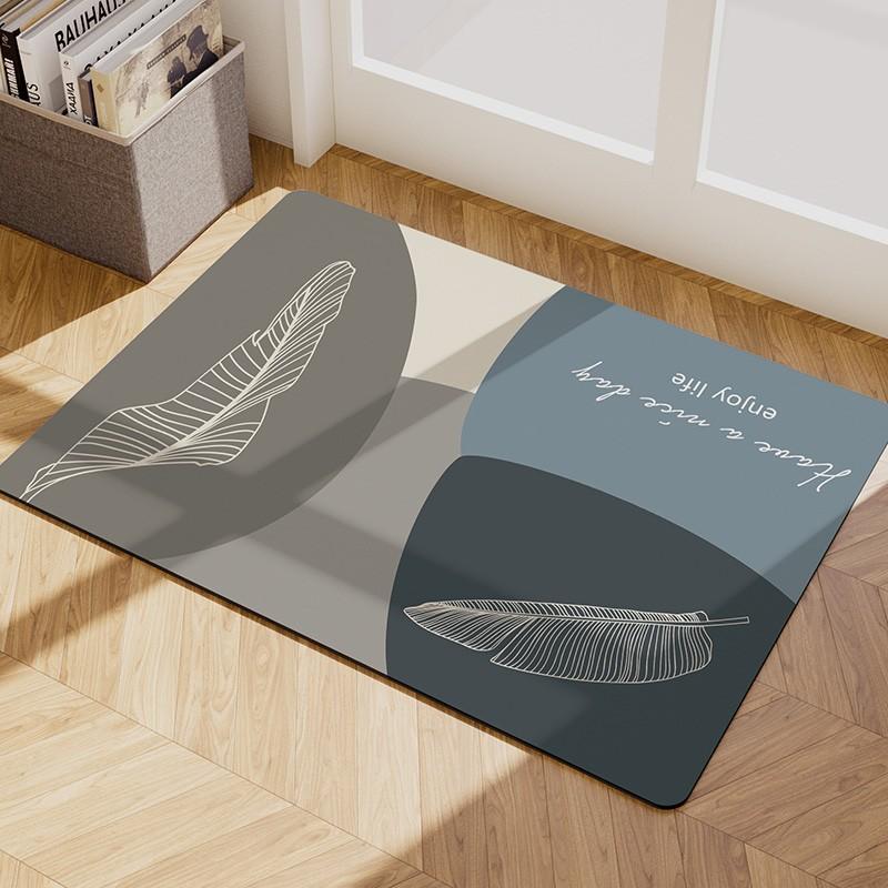 

Полукруглый мягкий коврик для пола в ванной из диатомовой грязи, впитывающий воду коврик, быстросохнущий коврик для ванной для пожилых людей, беременных женщин, противоскользящий коврик для пола 40 * 60cm