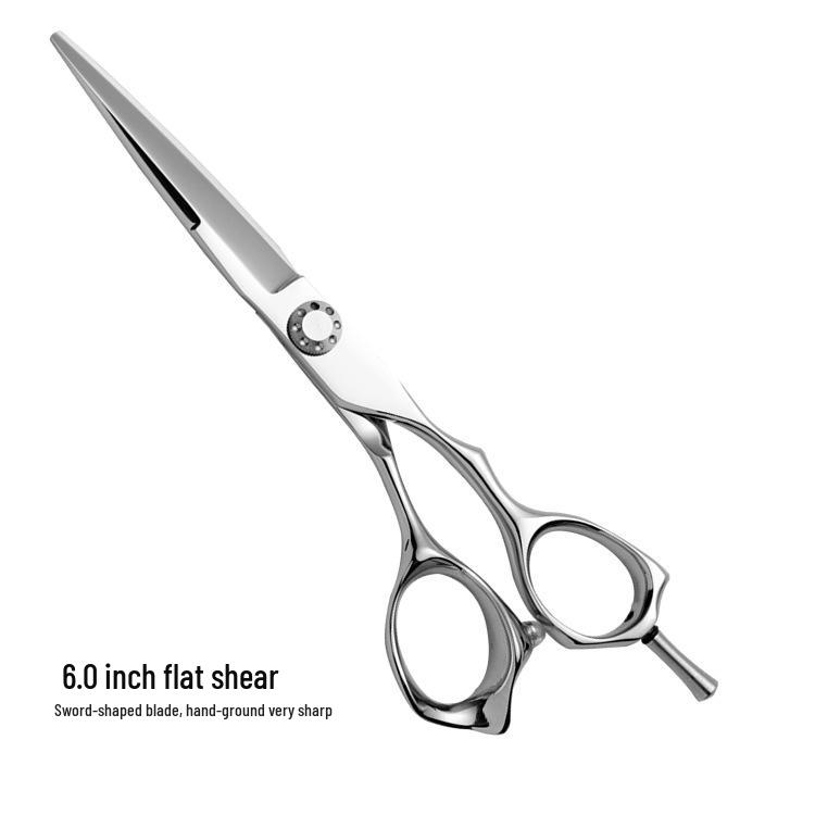 6-Inch 440C Stainless Steel Hairdressing Scissors for Precise Hair Cutting and Bang Trimming