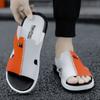2024 Summer Men Shoes Sandals Comfortable Slip-on Casual Sandal Fashion Shoes Men Slippers Personality Double color blocking