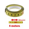 Rust-Proof Self-Adhesive Measuring Tape Steel Material Metric Scale Metal Tape Measure 1-5 Meters 13MM Width Miter Track Tape