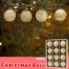 12pcs 6cm Christmas Ball Ornaments Flocking Christmas Tree Party Decoration New Year Christmas Spheres Pendant Balls