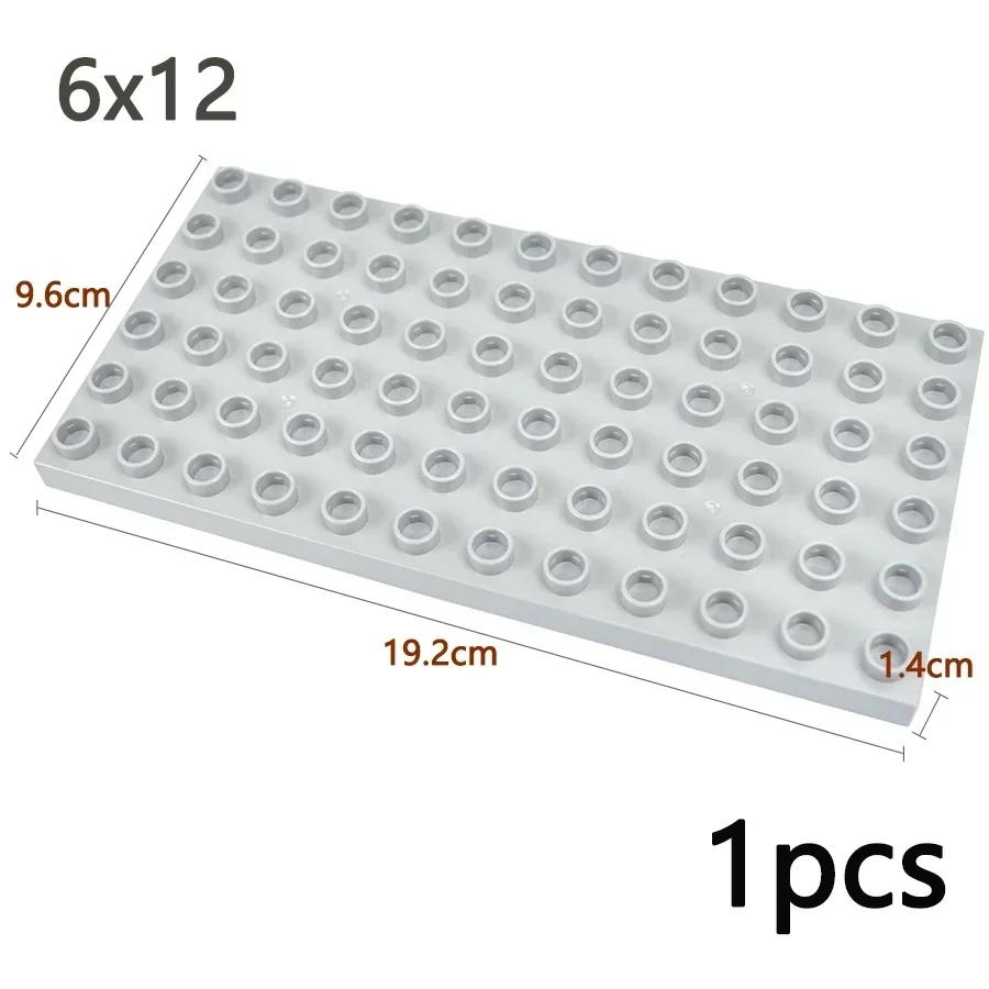 Double Sided Plate Creative Large Particle Double Floors Building Block BasePlate DIY Bricks Compatible Big Size Kid Toy Duploes