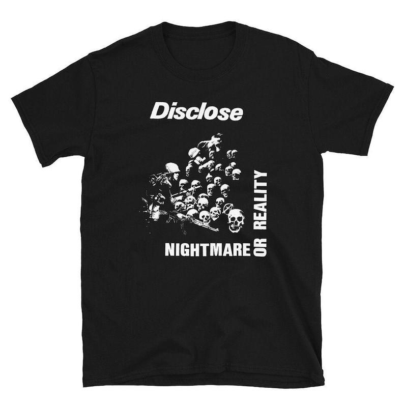 

230 г/м² 100% хлопок Disclosure Nightmare Or Reality Shirt XXS чёрный