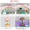 Mozalida Music Box Colored LED Light Birthday Present Christmas Gift Interior Stylish Wedding Gift Graduation Gift Anniversary Miscellaneous Goods