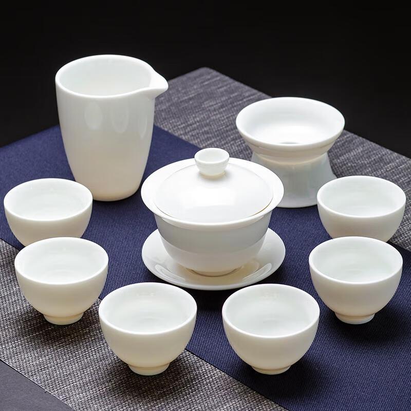 HANDUNYOU Ceramic Gaiwan Teacup Set