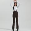 2024 Gsou Snow Winter Ski Pant Women Snowboard Strap Trouser High Waist Elastic Windproof Waterproof Thicken Thermal for Outdoor
