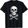 Skull and Pistons Print T‑Shirt