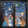 Santa Snowflake And Static Cling Window Stickers Home Decor Christmas For