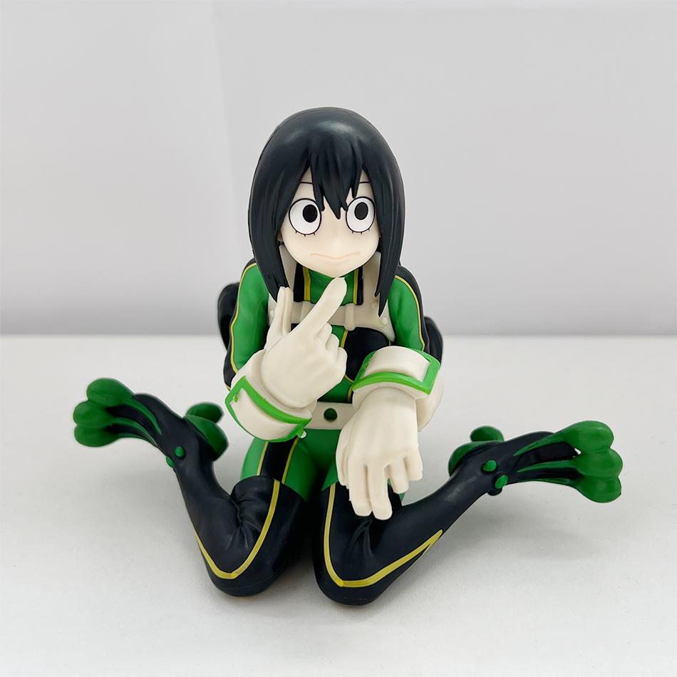 Winter Latest Arrival: 9Cm Asui Tsuyu Seated Pose Pvc Figurine - Age Of Heroes Series Collectible Model, Christmas Kids Plaything