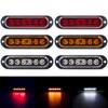 4/10pcs 6 LED 12V -24V External Side Marker Warning Tail Light Clearance Lamp Light Bar Car Truck Trailer RV Lorry Caravan ATV Bulbs 7