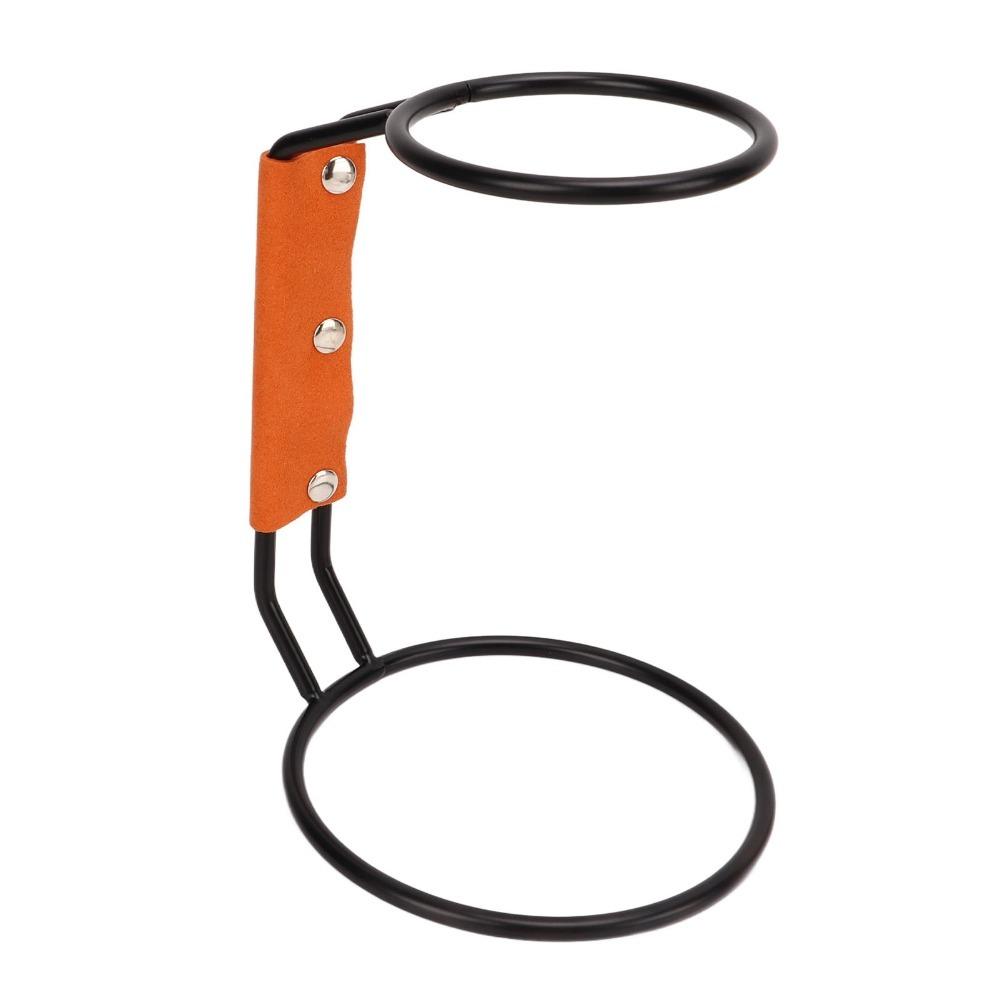 Stainless Steel Wire Pour Over Coffee Dripper Rack Leather Sheath Orange Pour Over Coffee Dripper Stand Iron Dripper Stand