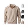 Men's Casual Half-Zip Pullover Hoodie with Lapel - 2025 Spring/Autumn Style