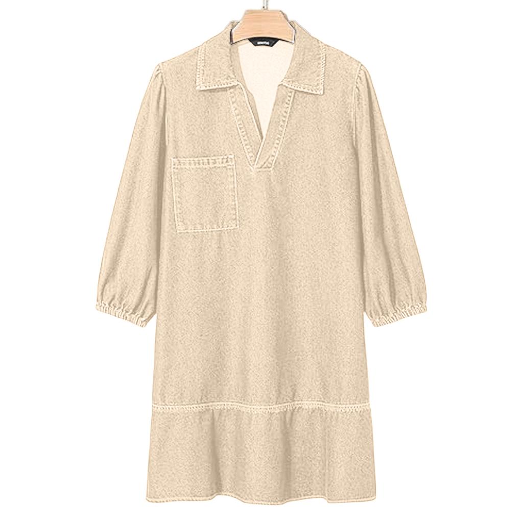 Women's Fashionable Loose V-neck Dress