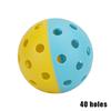 Pickleball Balls Two-Colors-Combined Indoor/Outdoor Training Pickleball Strong Flight Stability & Rebound Outdoor Sports Gear