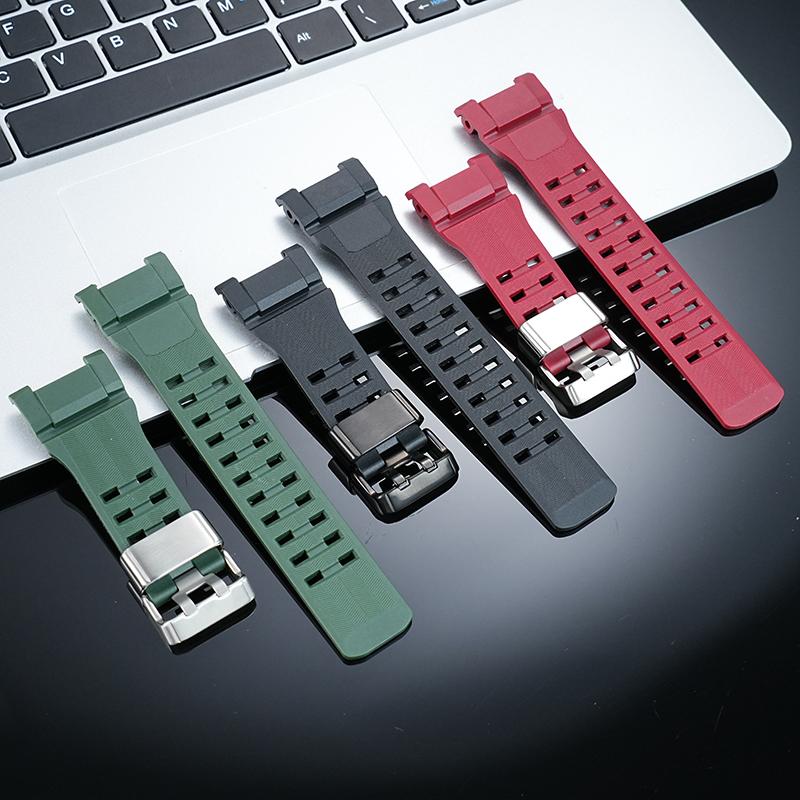 Pryskyřičný řemínek k hodinkám Casio GSHOCK, třetí generace Big Mud King GWG-B1000, speciální výřez, ocelový kroužek, náramek