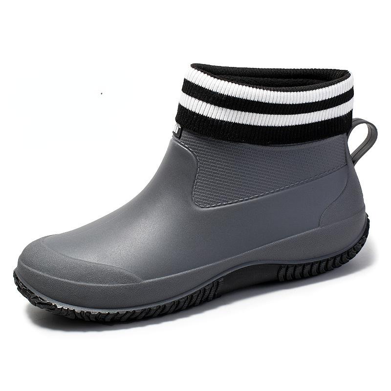 2024 Four Seasons Male Rain Boots Novelty Men's Rain Boots Non-slip Breathable Masculino Slip-on Winter Warm Rain and Snow Shoes