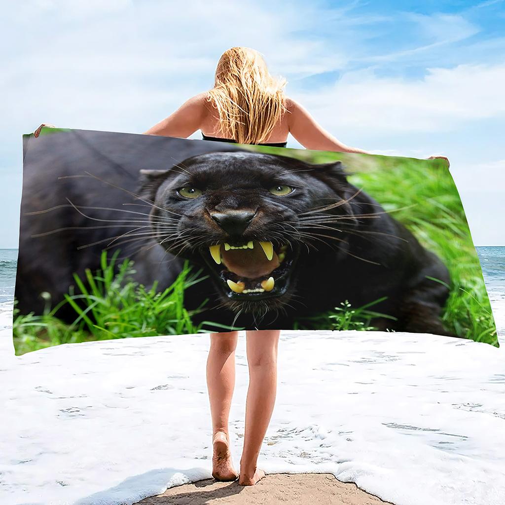 Animal Leopard Print Series Seaside Vacation Beach Towel Swimming Bath Towel Sports Towel