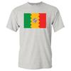 Los Angeles US City Flag Basic Cotton T-Shirt - Sport Grey