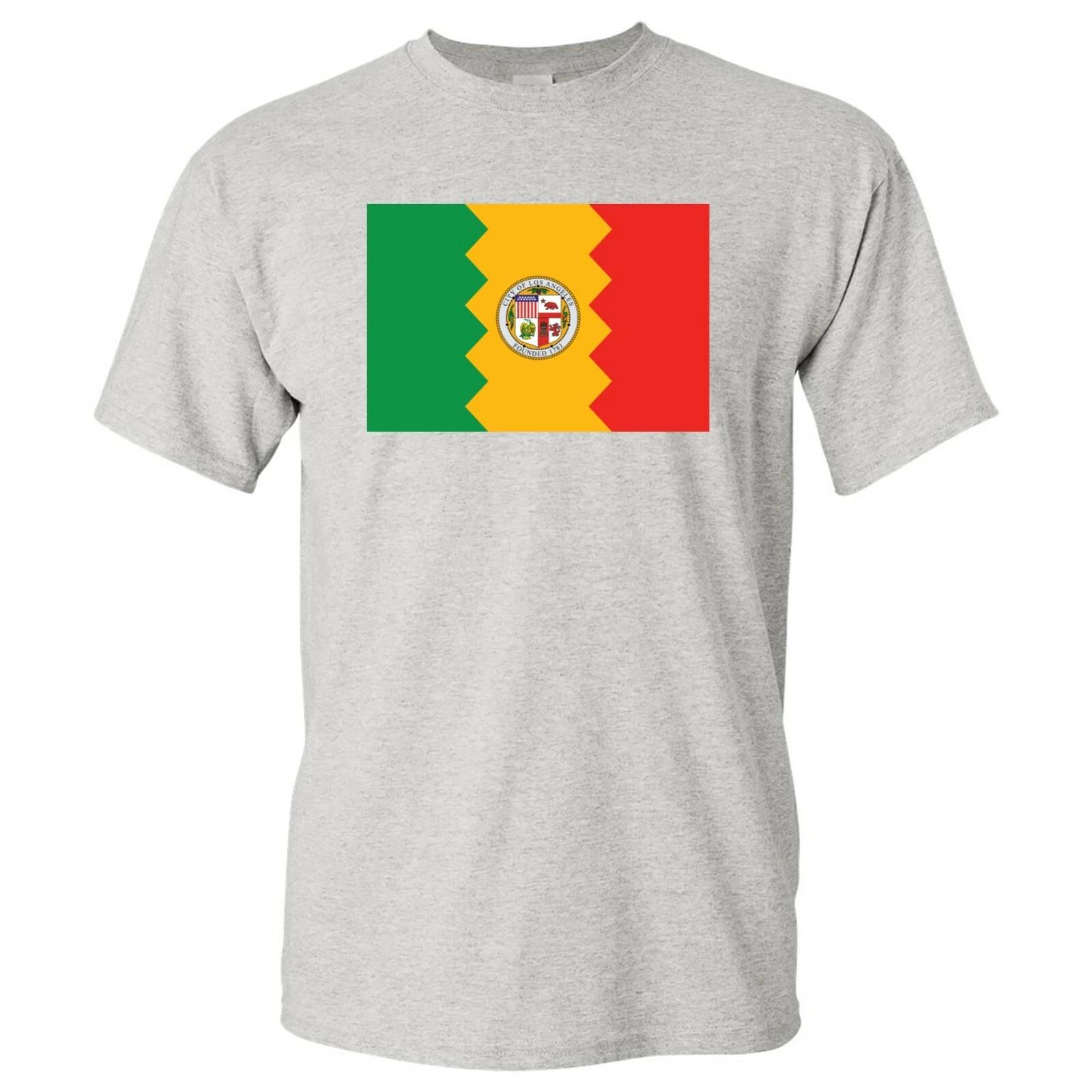 

Los Angeles US City Flag Basic Cotton T-Shirt - Sport Grey S