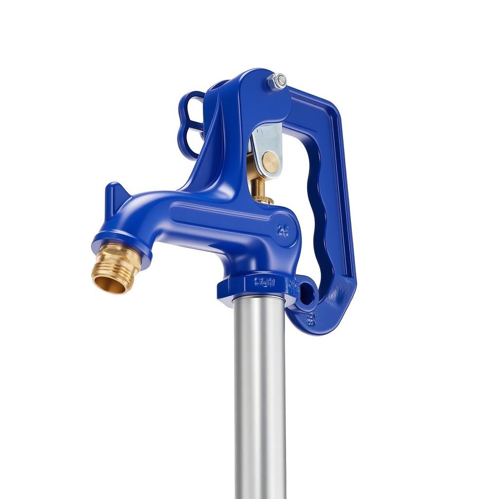 Frost Proof Yard Hydrant, 980mm Freeze-Proof Outdoor Water Faucet with 305mm Bury Depth, G 3/4" Pipe Connection, Lever Handle + Handwheel, No Lead