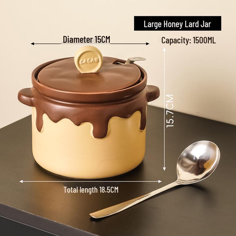 Creative Ceramic Lard & Seasoning Jar