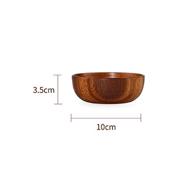 Durable Wooden Salad Bowl Cutlery Holder with Storage Practical for Kitchen Table Large Capacity Home Dining