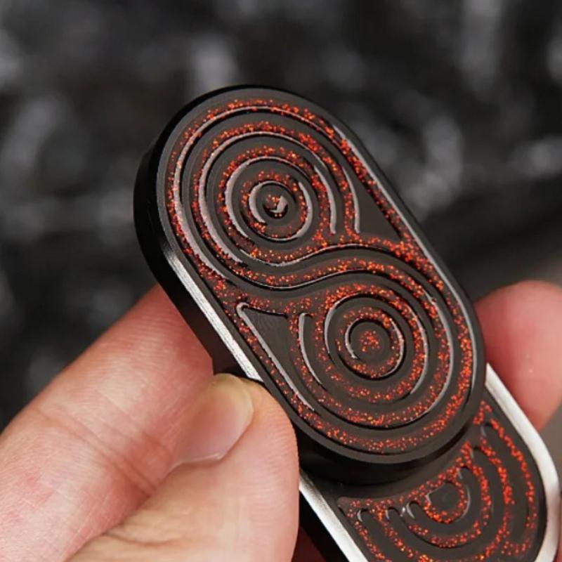 Push Magnetic Card Mini Fidget Mechanical Slider Pushing Plate Coin Edc Metal Stress Reducing Toys Antistresse