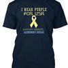 Wear Purple For Usa T Shirt Made In The Size S To 5xl