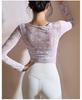 Women's Sexy Long Sleeve T-Shirt with Chest Pad Faux Two-Piece Sportswear - International Style