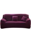 Spandex Sofa Cover Silky Soft 1-Piece Black Slipcover for Sofas Super Stretch Universal Couch Cover for Living Room