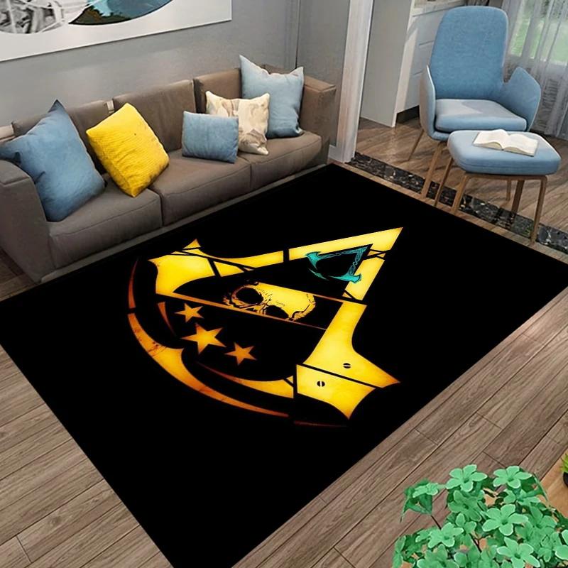 15 velikostí koberec s motivem Assassin's Creed pro obývací pokoj, koupelnová předložka, kreativní rohožka, koberec do ložnice alfombra