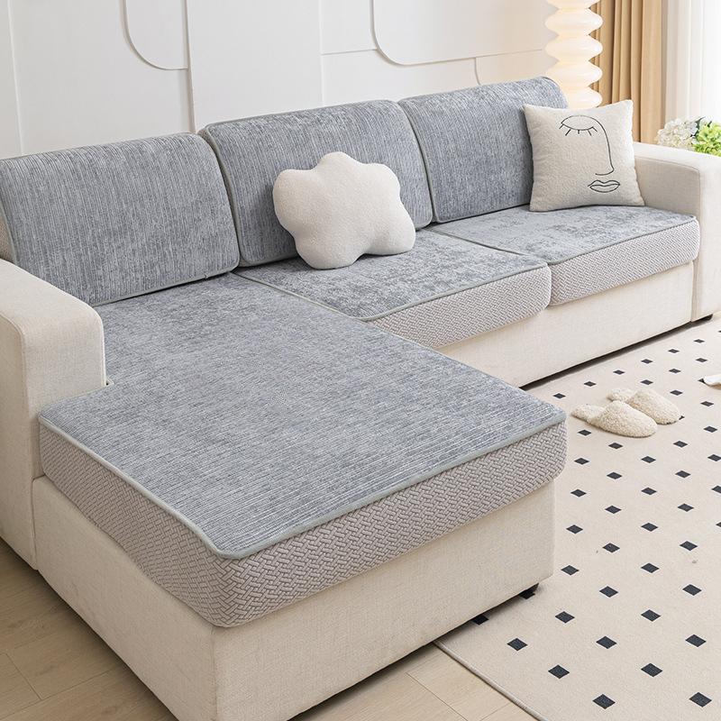 

Эластичный универсальный универсальный чехол на четыре сезона, универсальный синельный нескользящий чехол, не царапающийся, тканевая подушка 60*60