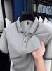 Men's 100% Cotton Short Sleeve Lapel Polo Shirt - 2026 Summer Casual Loose Fashion Top