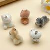 Mix 2/5pcs Resin Flocking Animal Puppy Pendant Accessories, DIY Necklaces, Earrings, Keychains, Jewelry Making Fashion Accessori