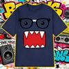Streetwear Domo Kun Glasses Print Cotton TShirt 2026 Summer Sport Casual Breathable Unisex Plus Size Loose Hip Hop Tops Y2k