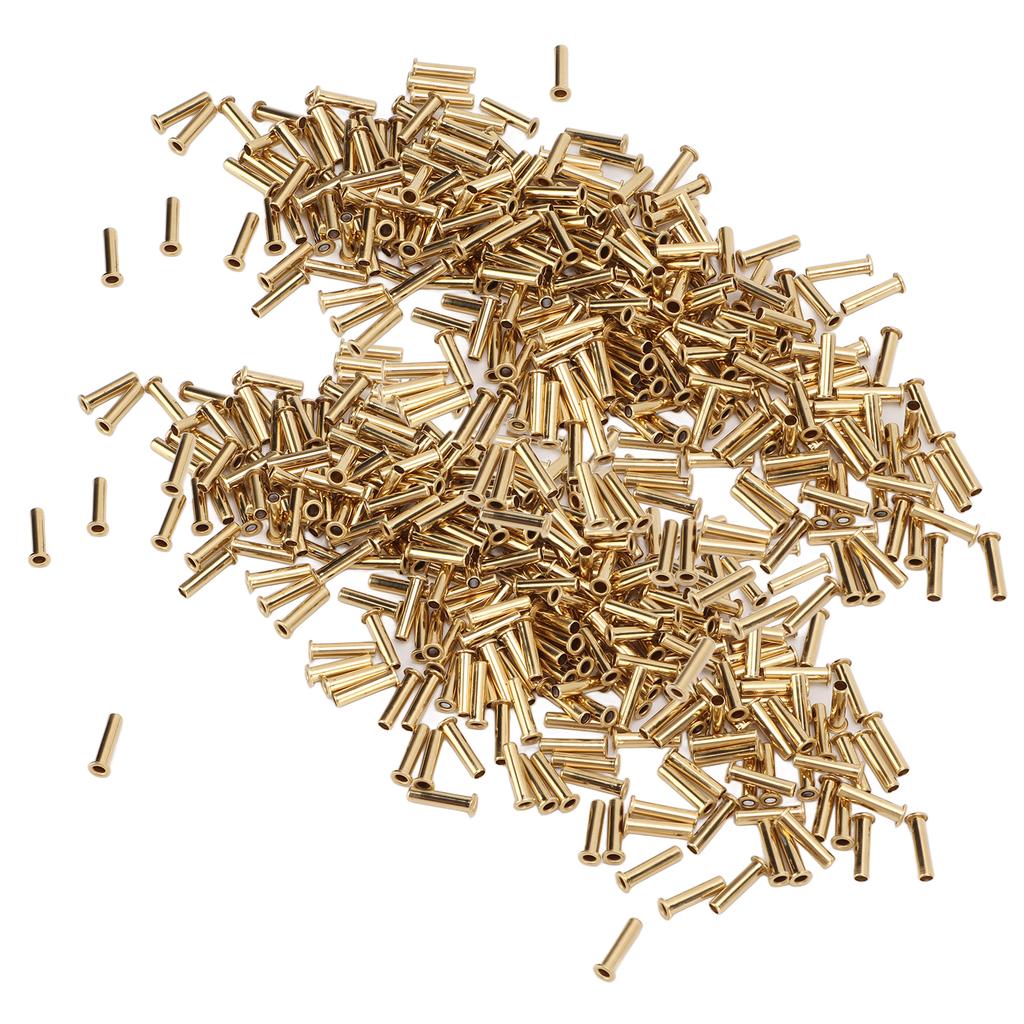 500Pcs Hollow Rivet Brass Decorative Through Hole Excellent Corrosion Resistance Copper   Eye Buckles
