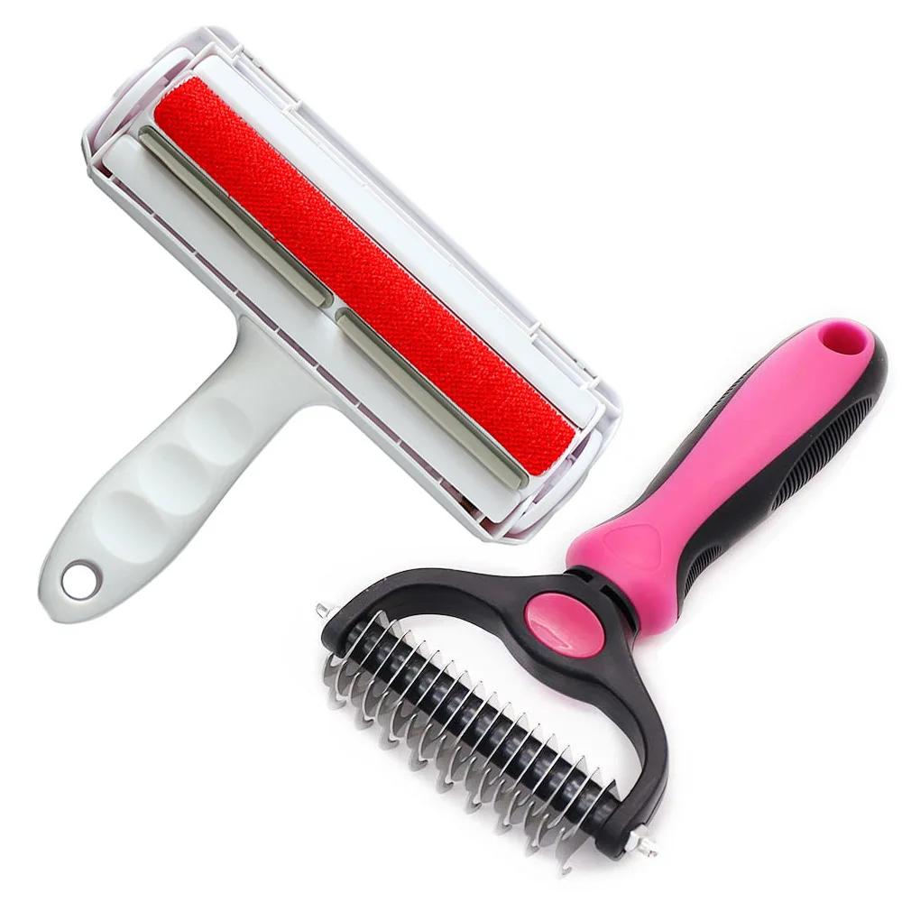 Pet Hair Remover Roller Cleaning Dog & Cat Hair Remover Reusable Portable Couch Carpet Clothing and Bedding Fur Removal Tool