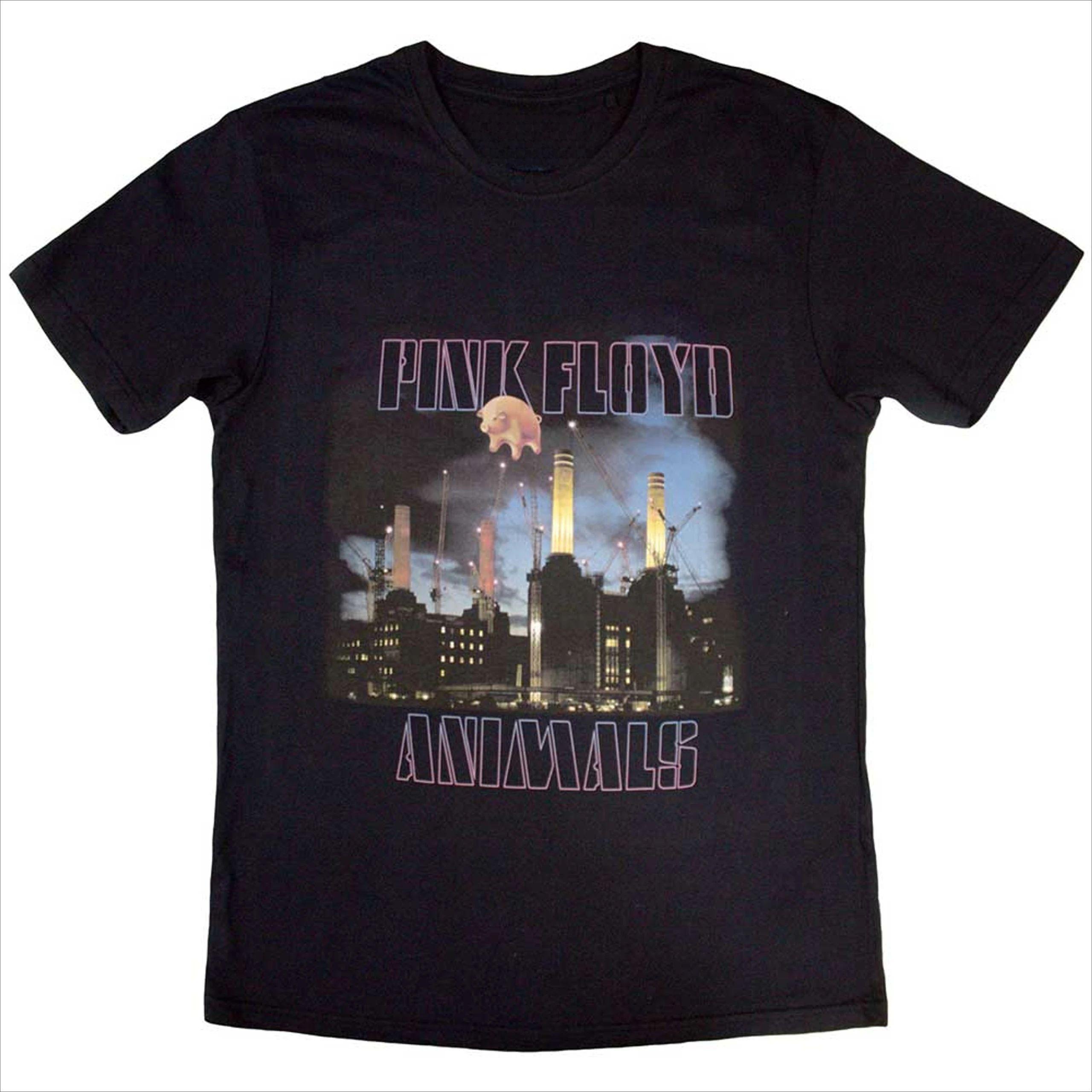

90s Vintage Rock Tops Pink Floyd TShirt Animals USA Tour Cotton Graphic Tees Vintage Print Tshirt Women Men Tees 4XL