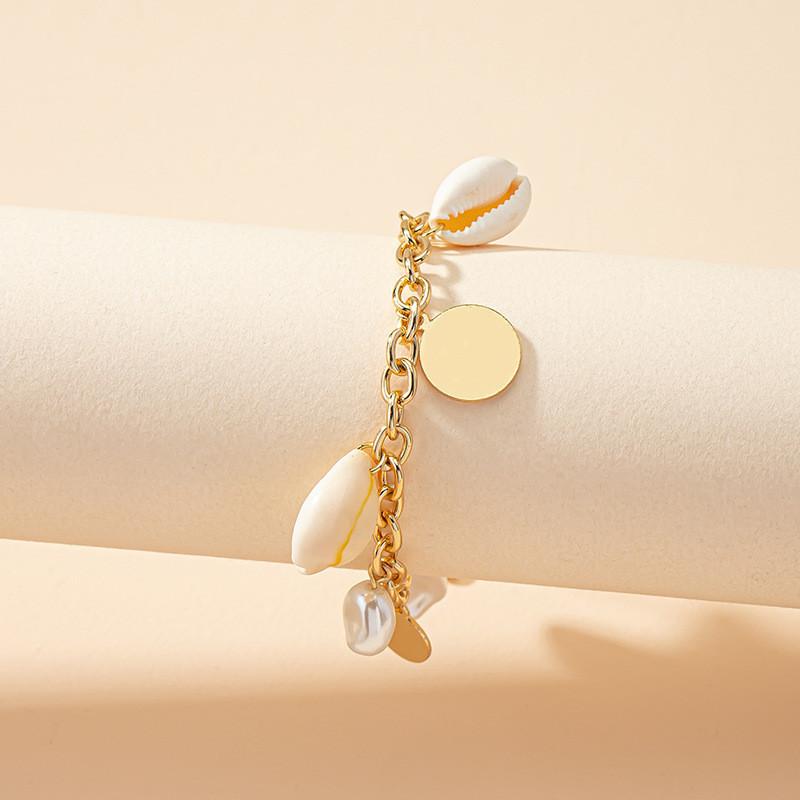 Personalized Design Light Luxury Jewelry Women, Simple Sequins Irregular Shell Pearl Bracelet