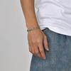 Vnox 7mm/9mm Figaro Chain Bracelets for Men, Never Fade Silver Color Stainless Steel Cuban Links Wristband, Classic Jewelry