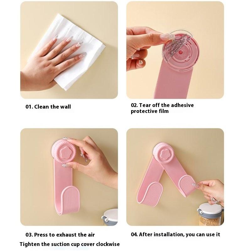 Saugknopf Drehbarer Deckelhalter Wandmontiertes Schneidebrett Aufbewahrungsregal Schneidebrettständer Küchenschneidebrett Aufbewahrungsregal