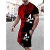 3D Lion Print Summer Everyday Casual Men's Short Sleeve Shorts Set Urban Street Men's Fashion T-shirt Outdoor Sports Men's Short