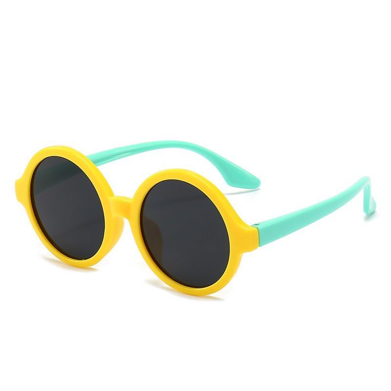 

Dopamine Kids Round Sunglasses Personality Wild Uv400 Protection Uv Protection Sunglasses 1028 жёлтый