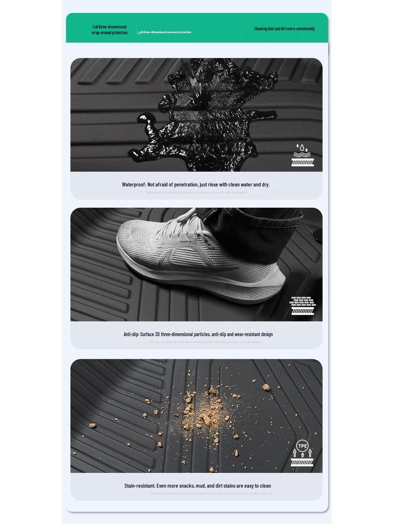 XPeng X9 TPE Floor Mats & Trunk Mat Set for 2023-2026 Models