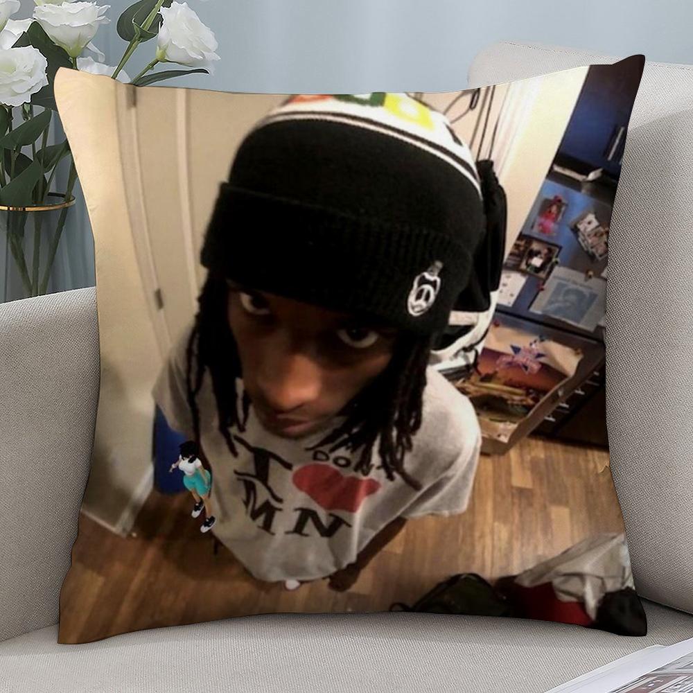 New P-Playboi CartiS Pillow Case Short Plush Sofa Decorative Gift Home Double-sided Printing Cushion