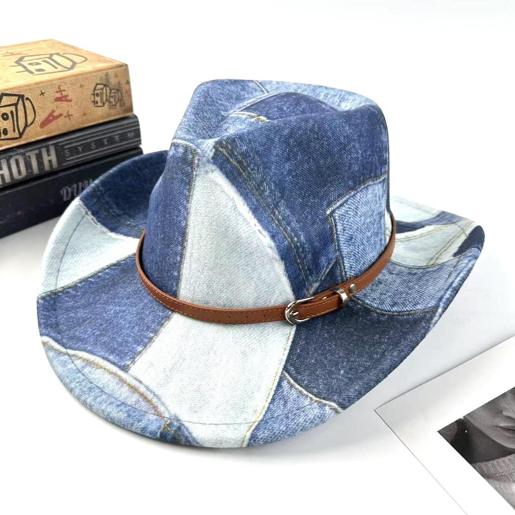 Hat  Ethnic Style Retro Top Hat Fashion Western Cowboy Hat Jazz Hat Travel Vacation Felt Hat Tide