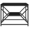 Coffee Table Black Oak Look 51 X 50 X 40 Cm