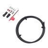 Hydraulic Disc Brake Hose Kit 6.6FT Rubber Metal Hydraulic Disc Brake Hose Fitting Kit for HRD Red